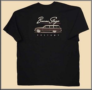 61 Falcon Wagon T-shirt - Men's Black (Back)